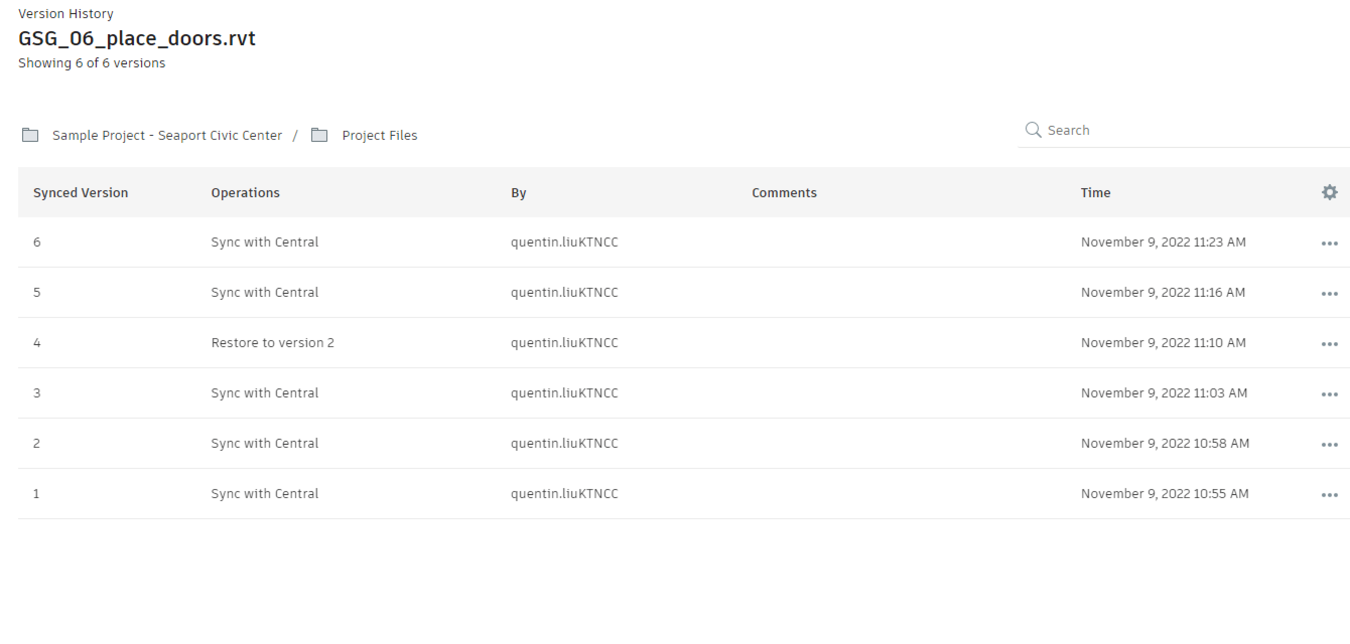 Revit Version History — Keep it in the content area VS. A Focus Panel?, image 5