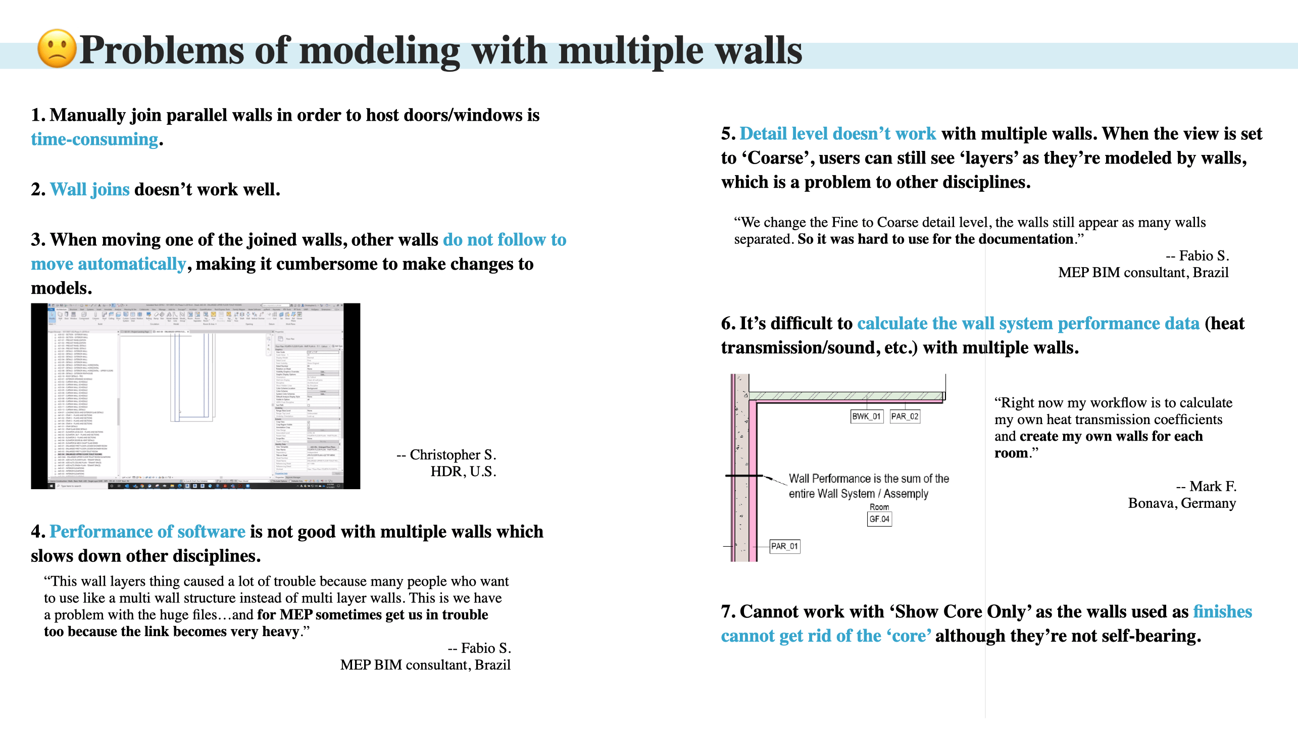 Revit Wall Modeling Projects — Why users don’t use existing Revit Wall feature? What’s the Workaround?, image 8