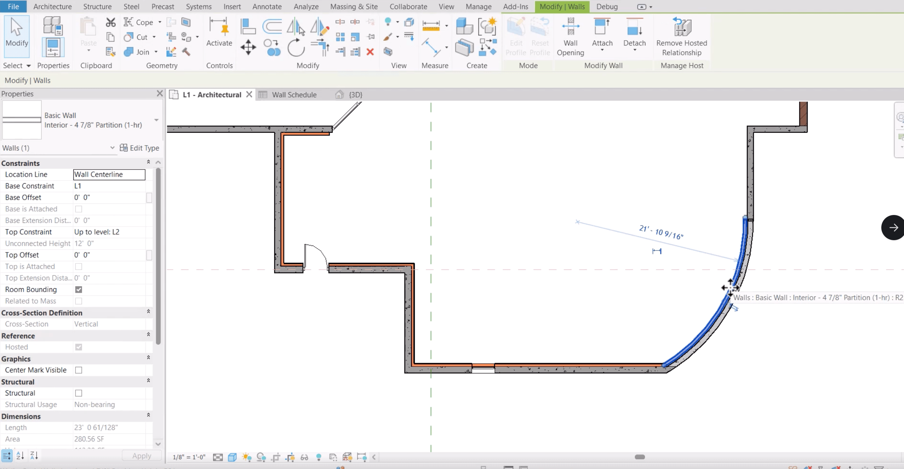 Revit Wall Modeling Projects — Pillar 2: Hosted Walls (R2027), image 12